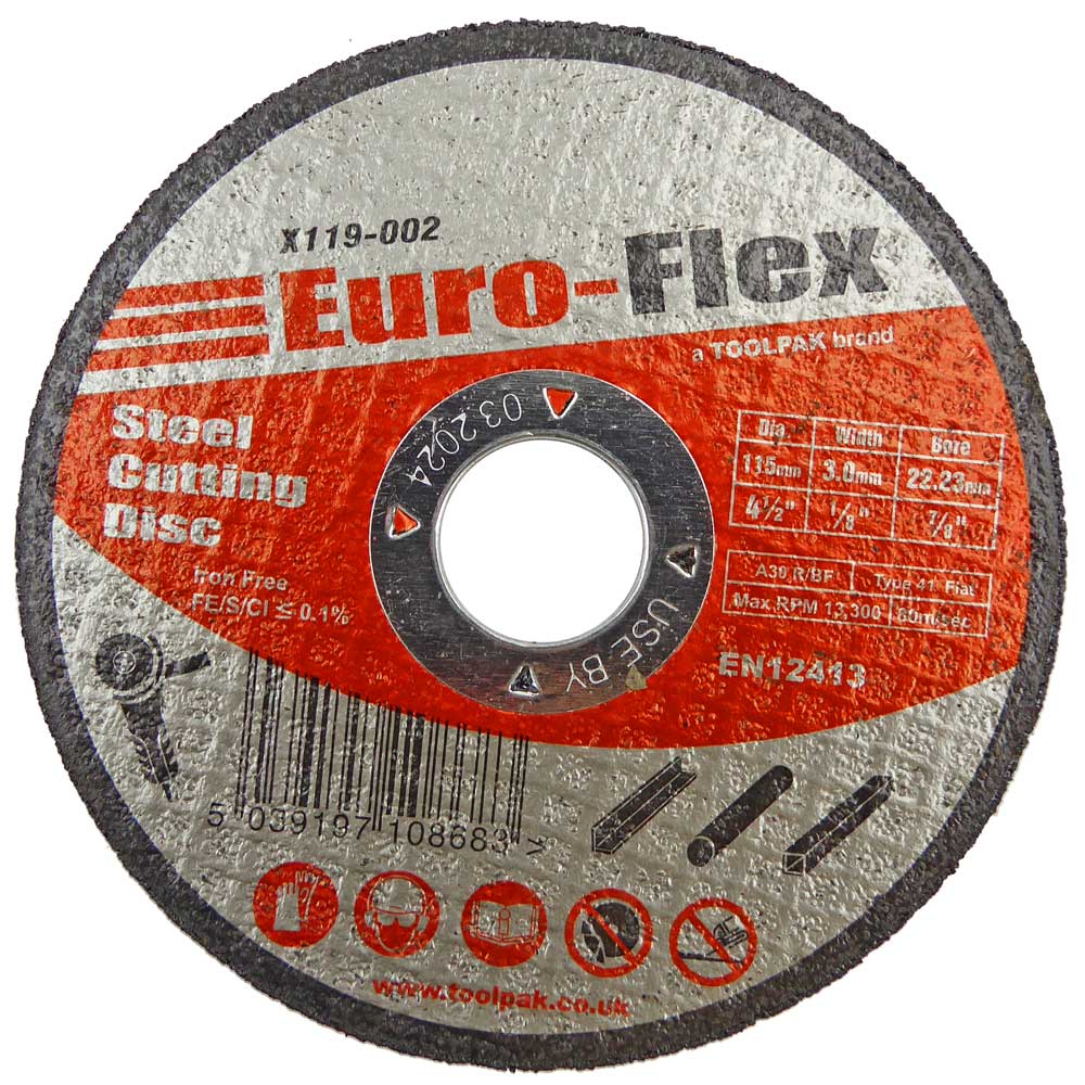 115mm x 3.0mm x 22.23mm Metal Cutting Disc